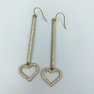 Bebe Heart Drop Earrings